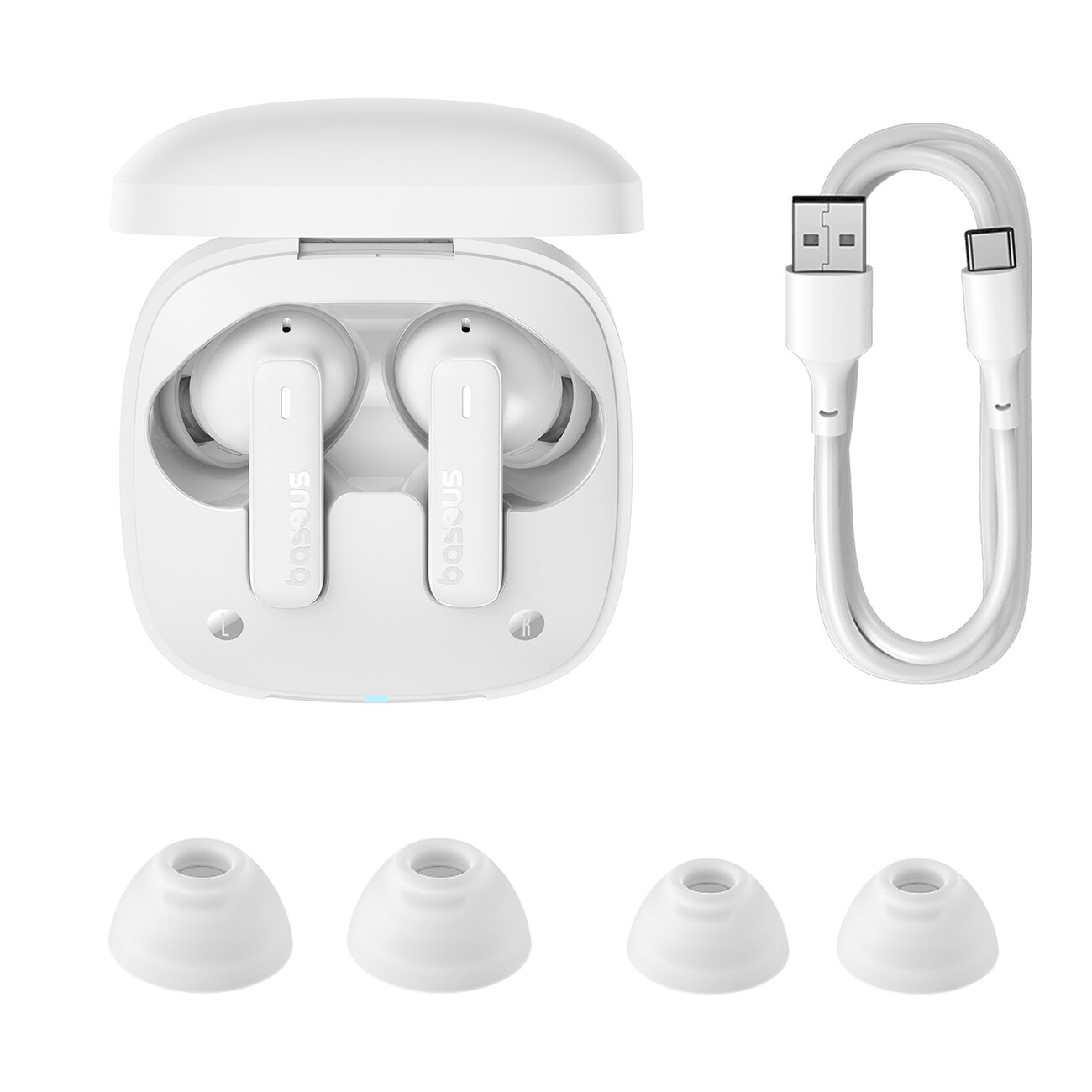 Baseus Bowie E19 TWS In-Ear trådlösa hörlurar - Vit