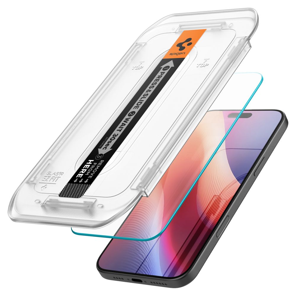 Spigen Glas.tR EZ Fit härdat glas för iPhone 16 Pro