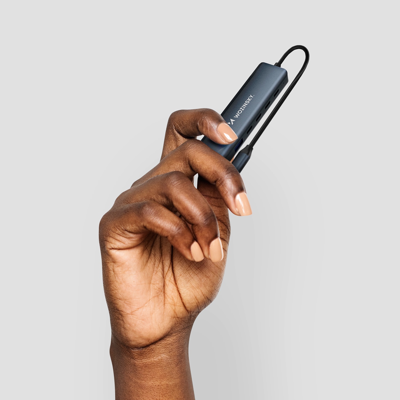 USB-C 6 i 1-hubb Wozinsky WHBC10Y4S Multifunktionell, aluminium, med 25 cm kabel - Grå