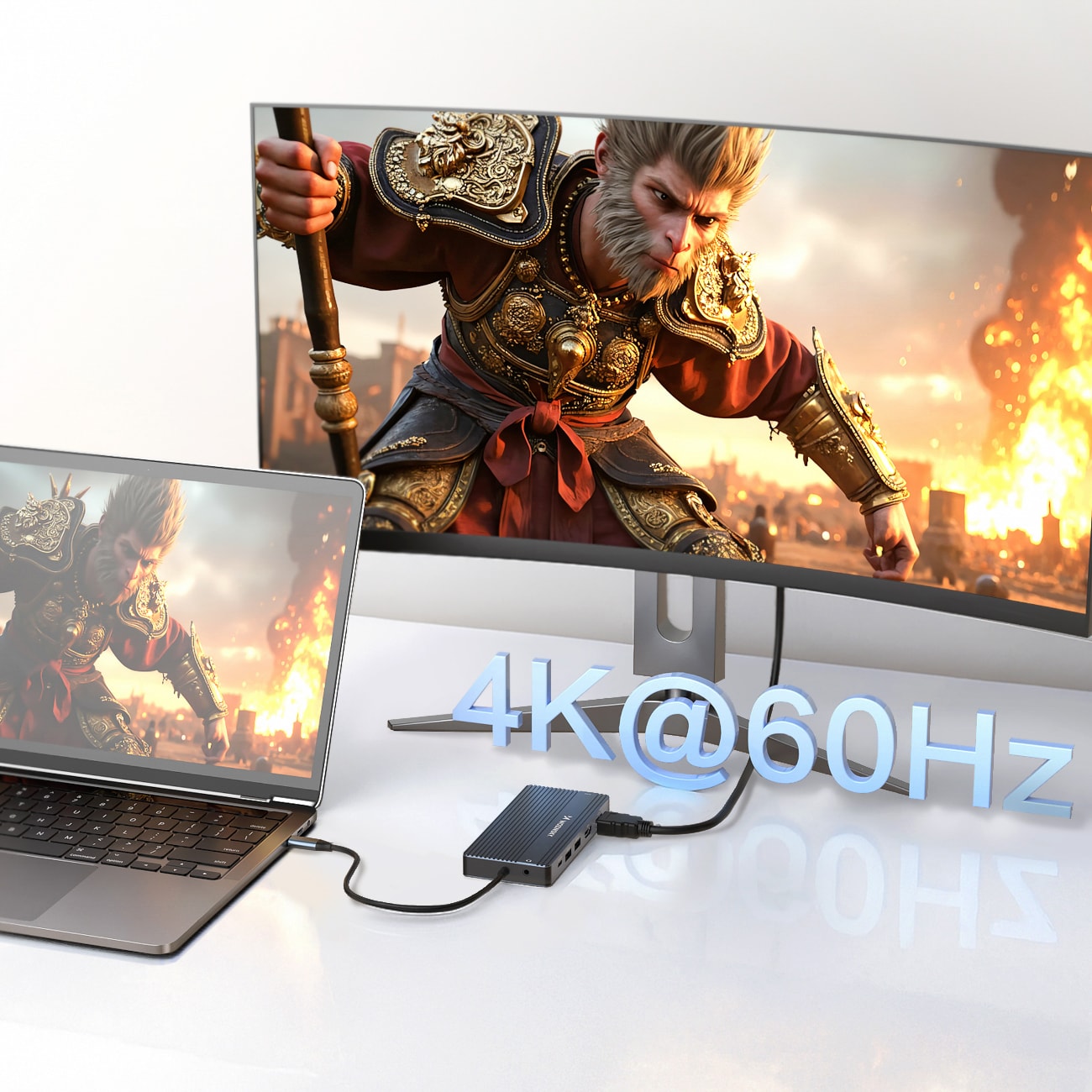 USB-C-hubb 14 i 1 Wozinsky WDS03Y5S – aluminium, 4K för tre skärmar, 100 W PD, 10 Gbps
