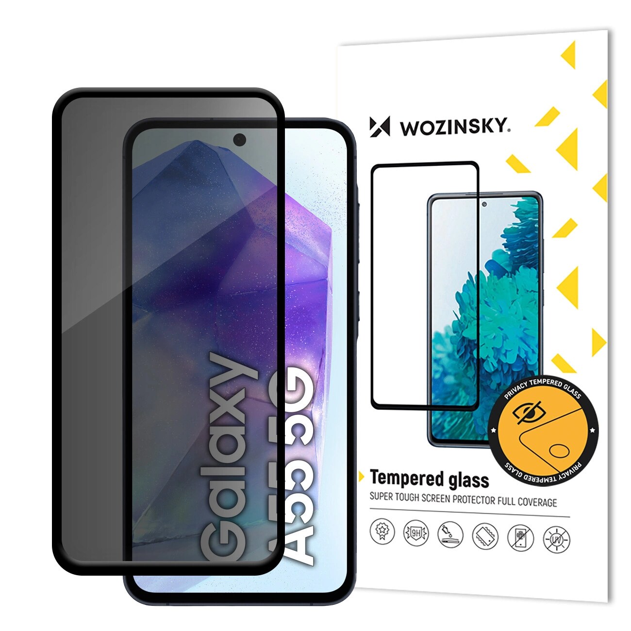 Wozinsky Privacy Glass härdat glas för Samsung Galaxy S25+ med Anti Spy-filter