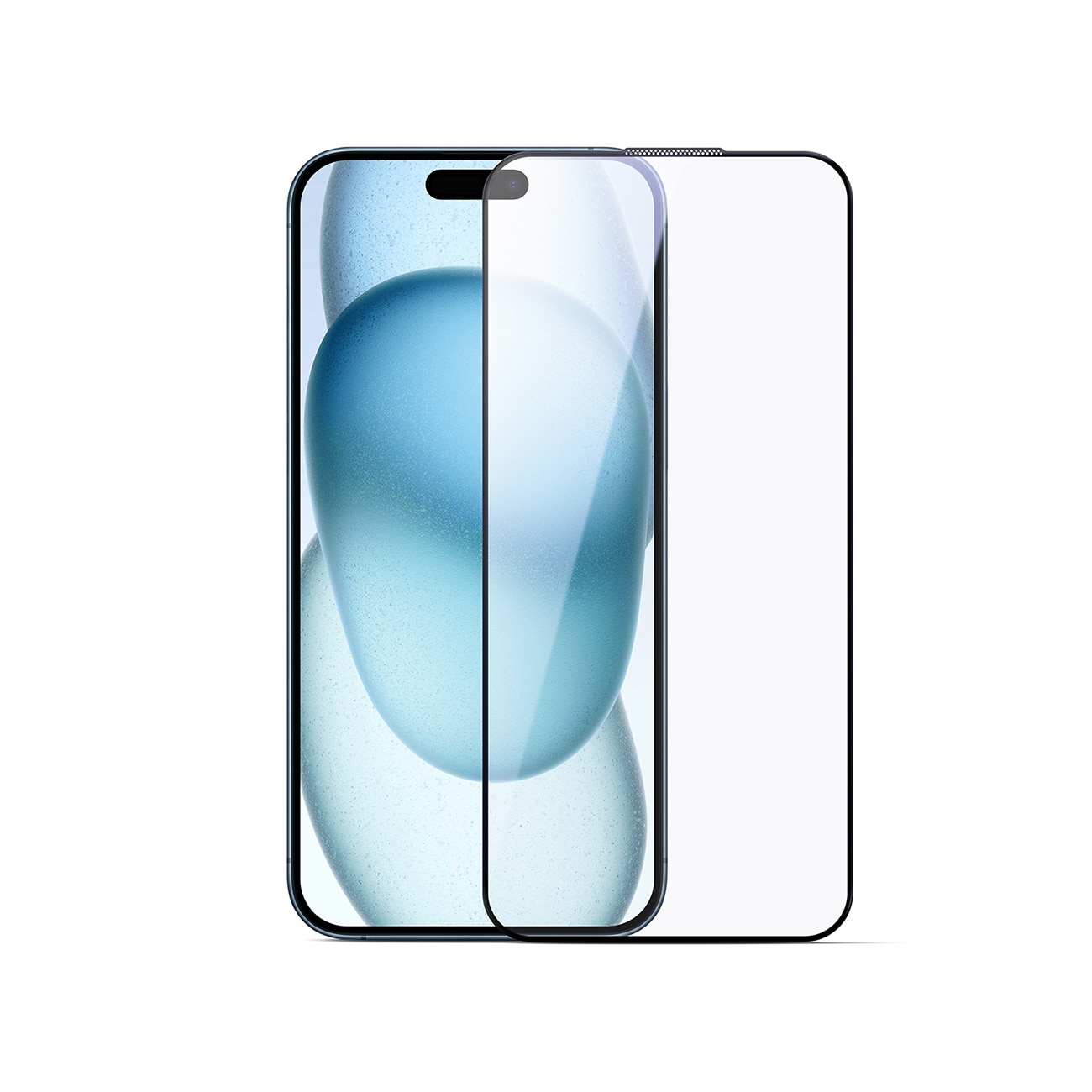 Joyroom JR-MLG0285 2,5D antiblått ljus + dammtätt härdat glas med svart ram för iPhone 16 Pro