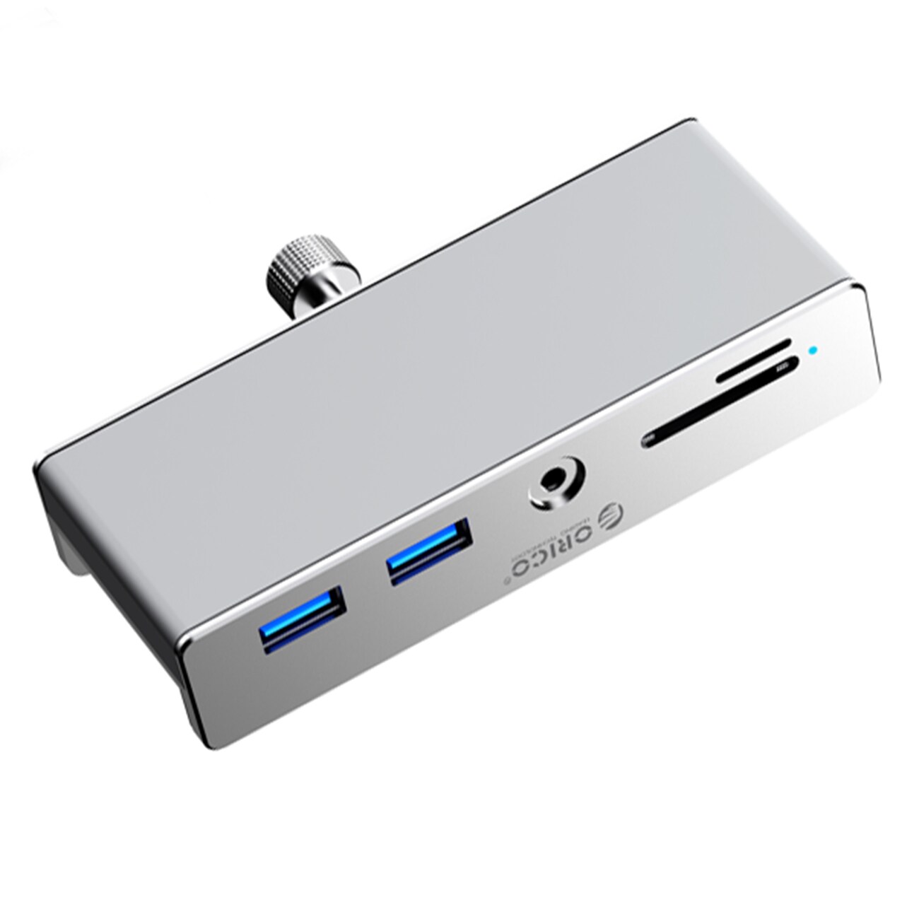 Orico MH5PMM klämhubb USB-C / 2x USB-A 3.0, + SD&TF + 3,5 mm ljud - svart