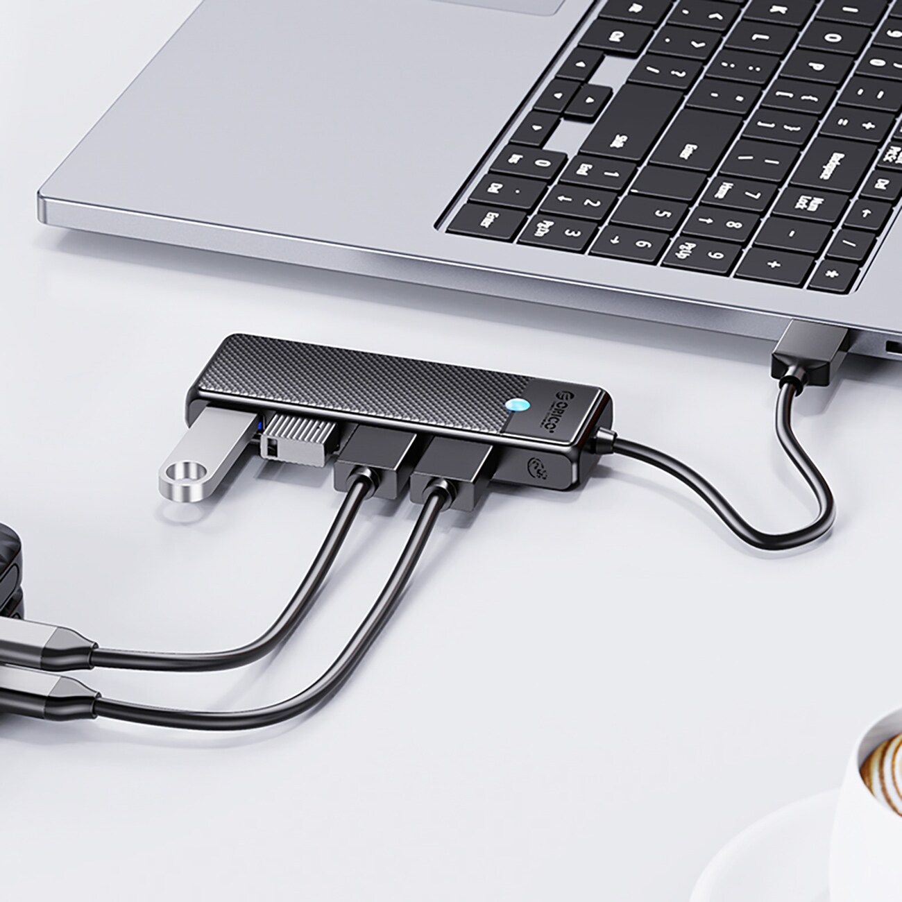Orico PAPW4A-C3 USB-A Hub Dockningsstation 4x USB-A 3.0 - Svart