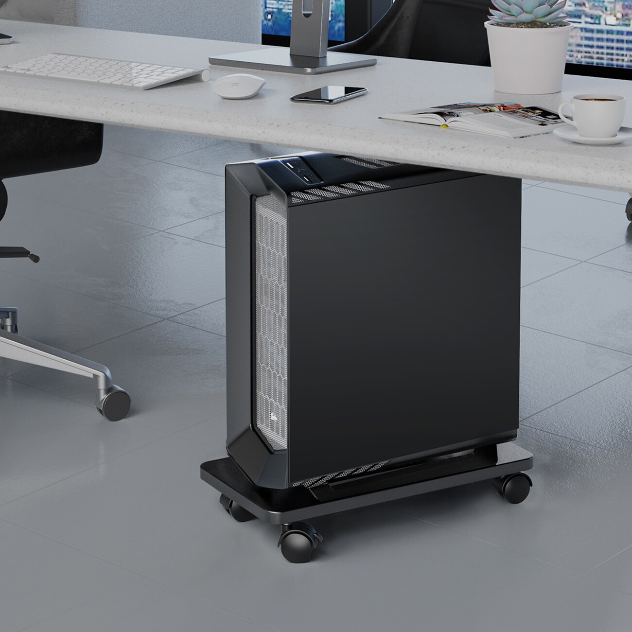 Orico CPB6 Datorstativ med hjul - Svart