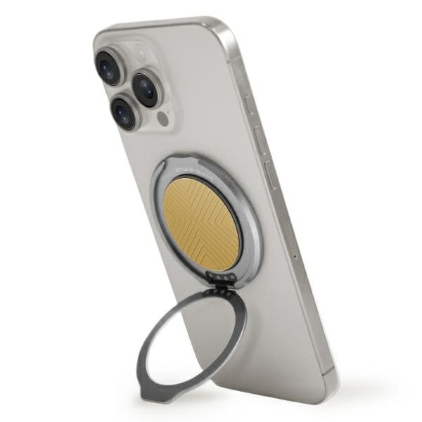 Uniq Gripfit 360 Magnetfäste & Kickstand Magnetisk hållare gul/kanariegul