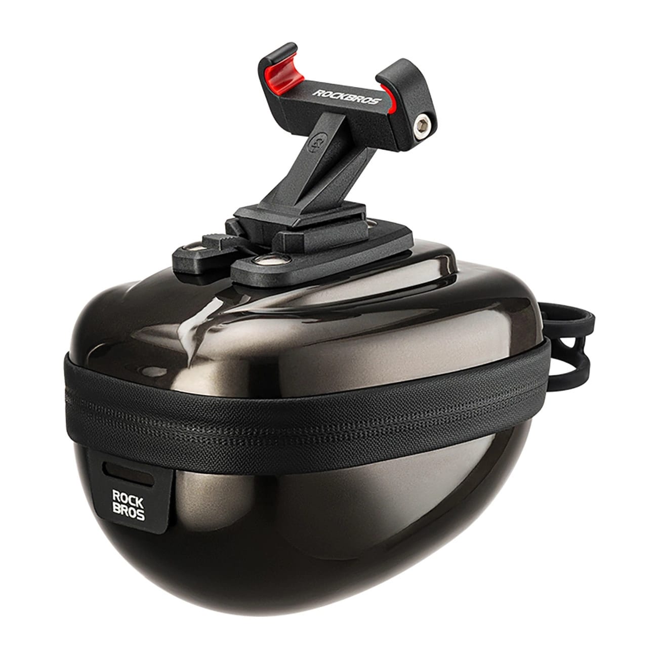 Rockbros kompakt sadelväska med hårt skal 0,4 l - lila