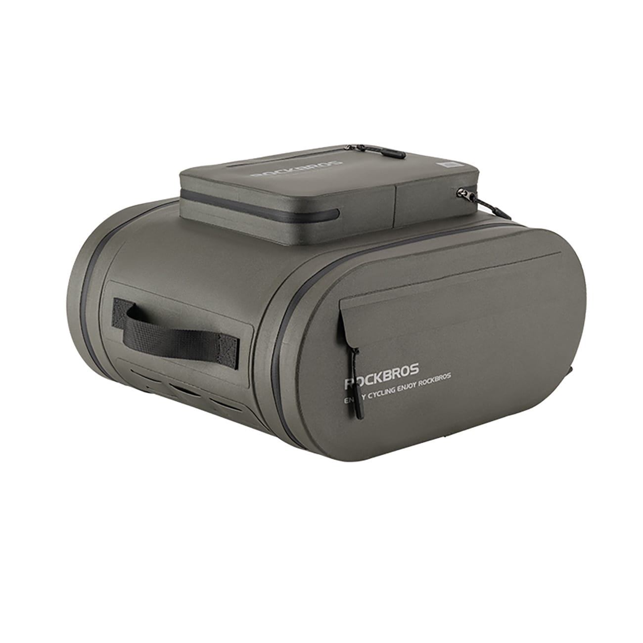 Rockbros vattentät cykelväska, för bagageutrymme, kapacitet 14l - grå