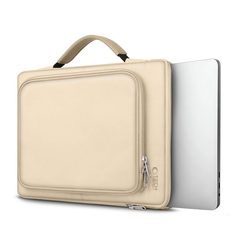 Tech-Protect Basic Bag för 15-16" bärbar dator - beige
