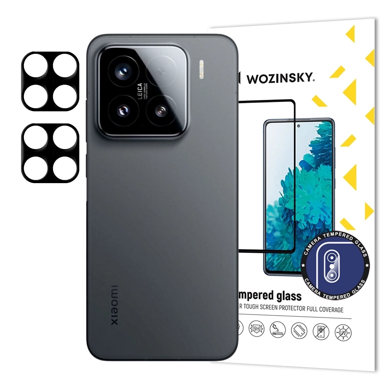 Wozinsky Helt kameraglas Härdat glas för Xiaomi Redmi Note 14S, 2-pack
