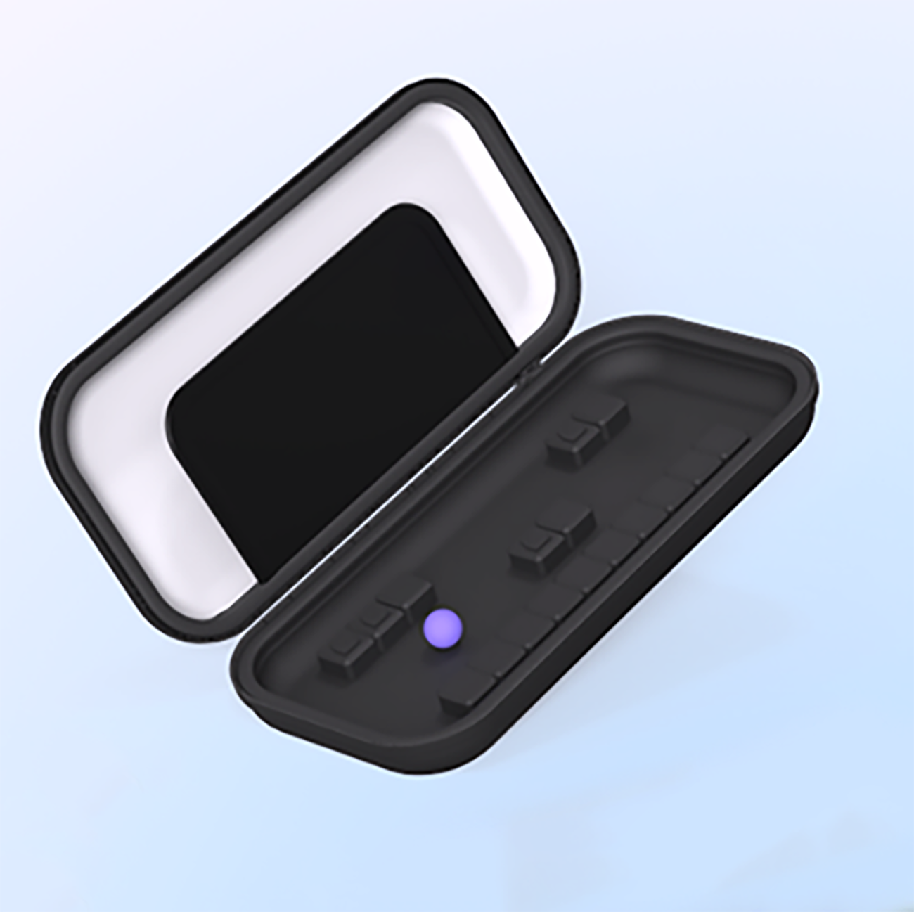 Dux Ducis Yoyoisles by Dux Ducis Air Bag-fodral för Nintendo Switch 2 - svart och vitt