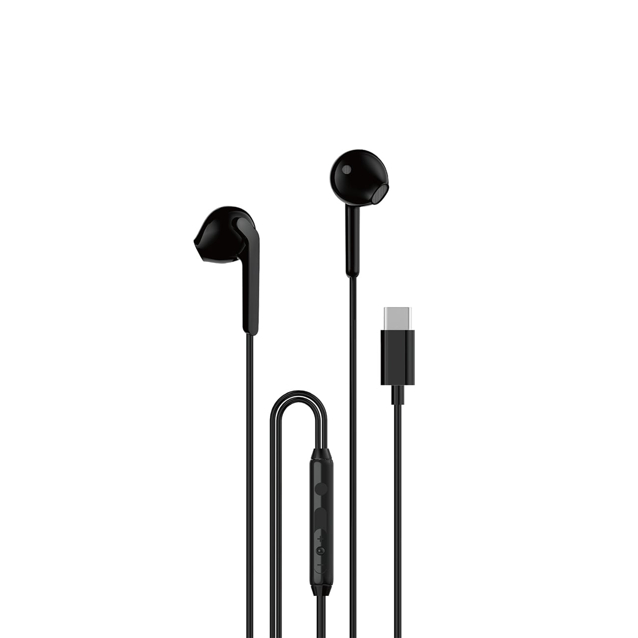 Dudao X3C In-Ear trådbundna USB-C-hörlurar 1,2 m - Svart
