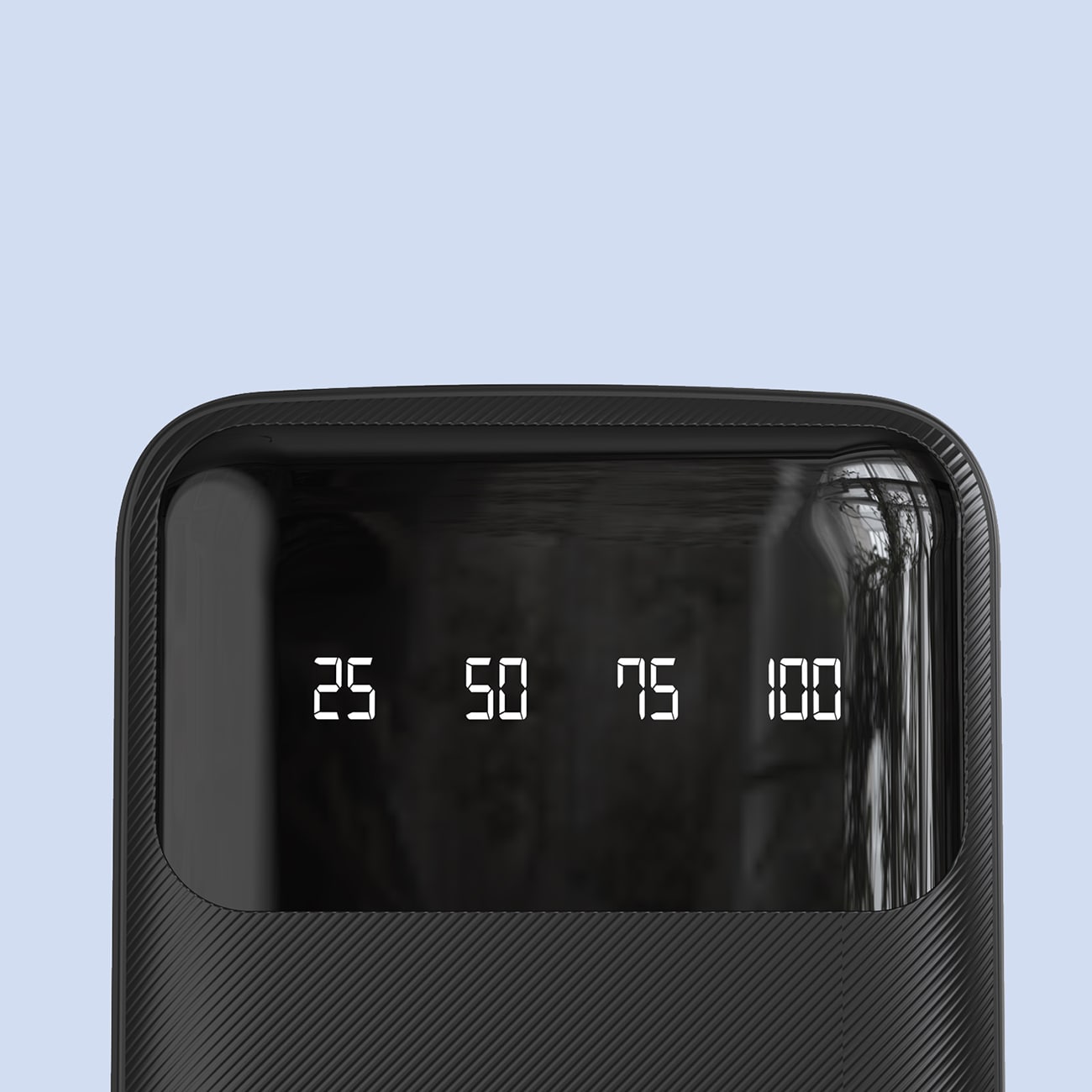 Dudao 20000mAh powerbank med 3 kablar USB Type C, micro USB, Lightning - svart (K6Pro+)