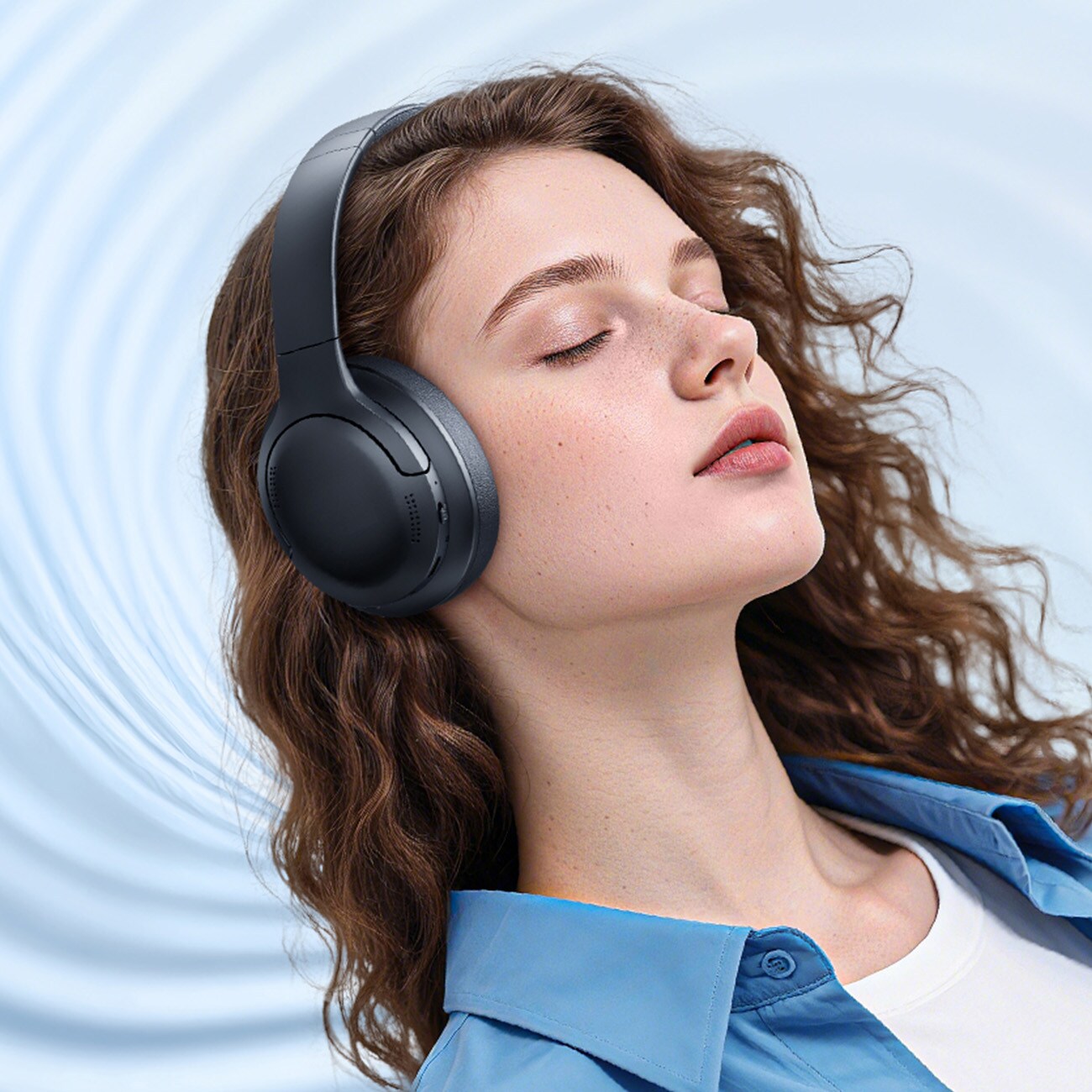 Baseus Bass BH1 Lite trådlösa Bluetooth 6.0-hörlurar med öron - svart