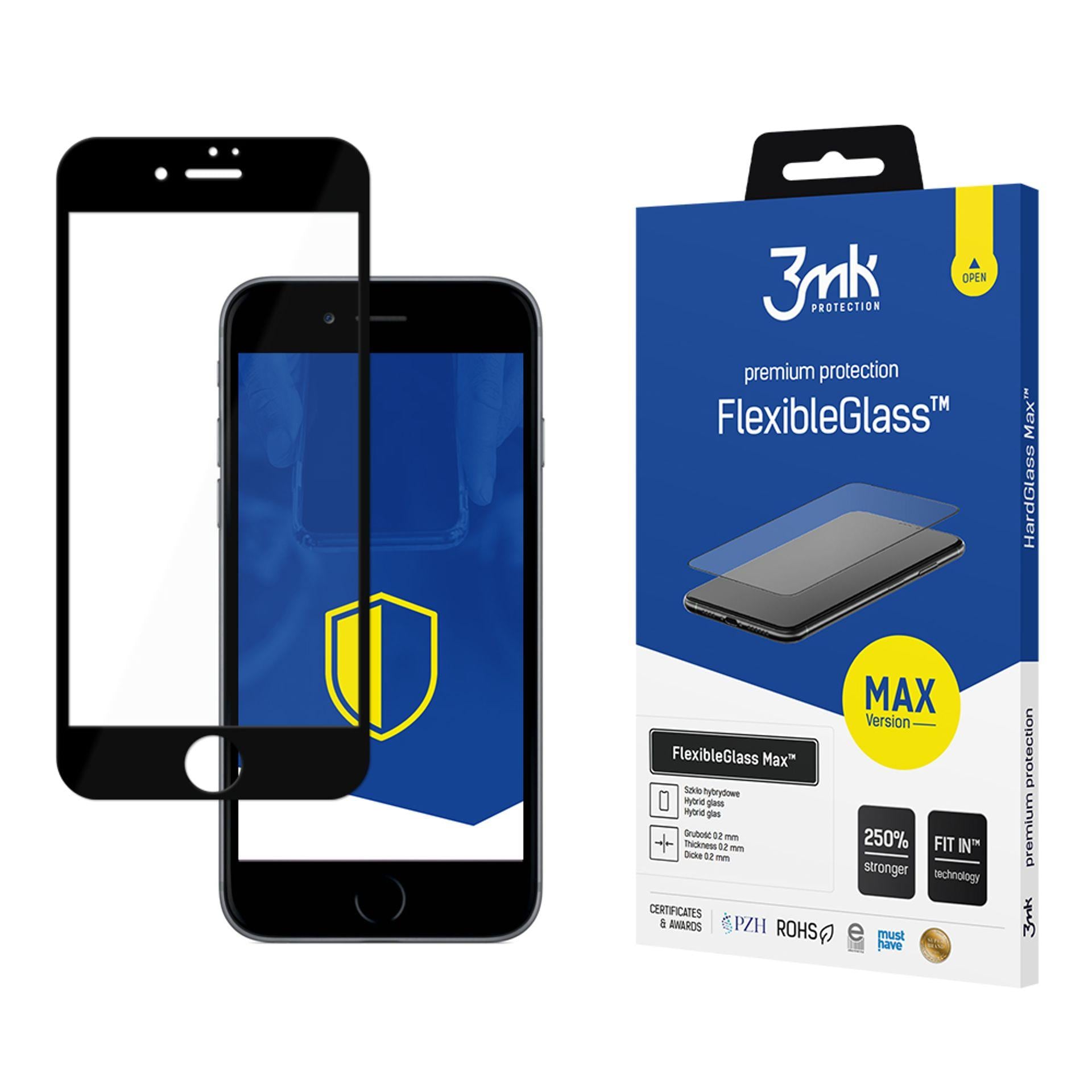 3mk FlexibleGlass Max Hybridglas för iPhone 7 / 8 Plus