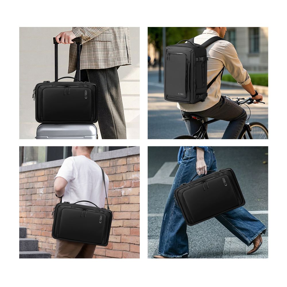 Tech-Protect Defender S50 Ryggsäck för Ryanair & Wizzar, 20L Laptop - Svart