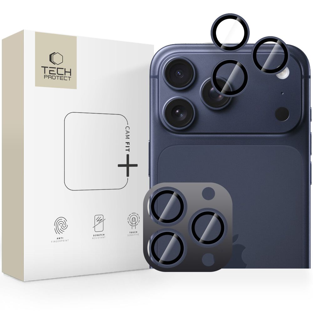 Tech-Protect Camring Fit+ kameraskydd för iPhone 14/15/16/17 Pro/Max - Blå