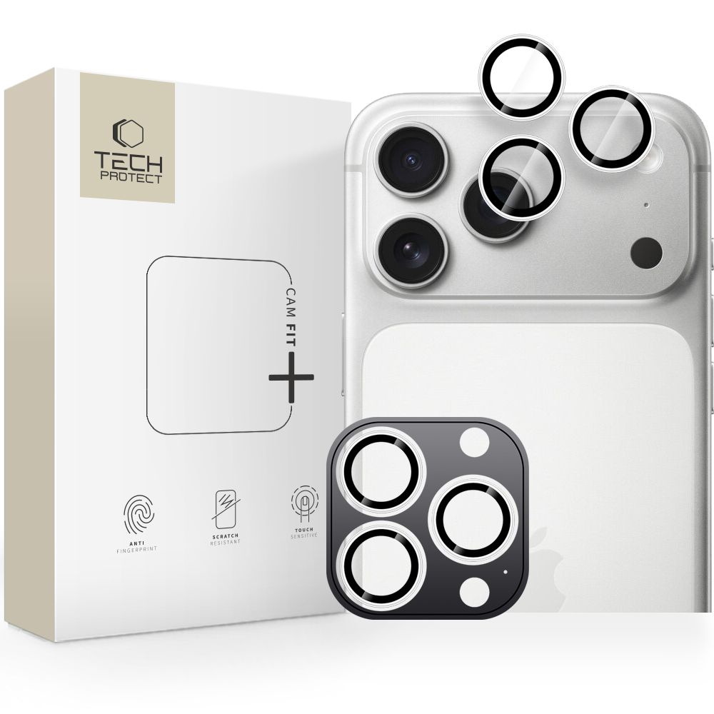 Tech-Protect Camring Fit+ kameraskydd för iPhone 14-17 Pro/Max - Silver