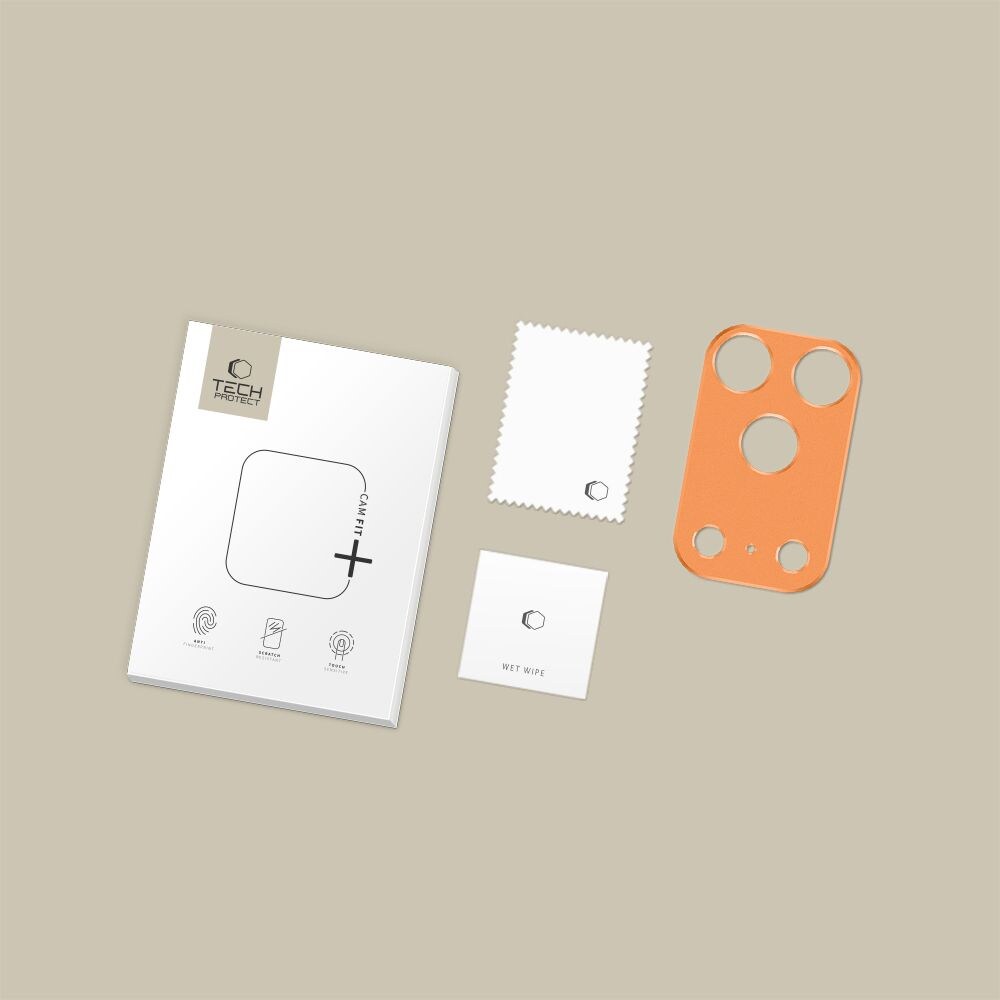 Tech-Protect Camalloy Fit+ kameraskydd för iPhone 17 Pro - Orange