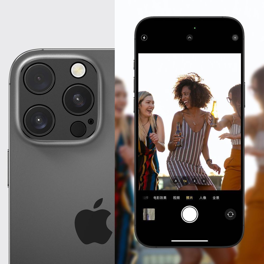 Tech-Protect Camalloy Fit+ kameraskydd för iPhone 17 Pro - Marinblå