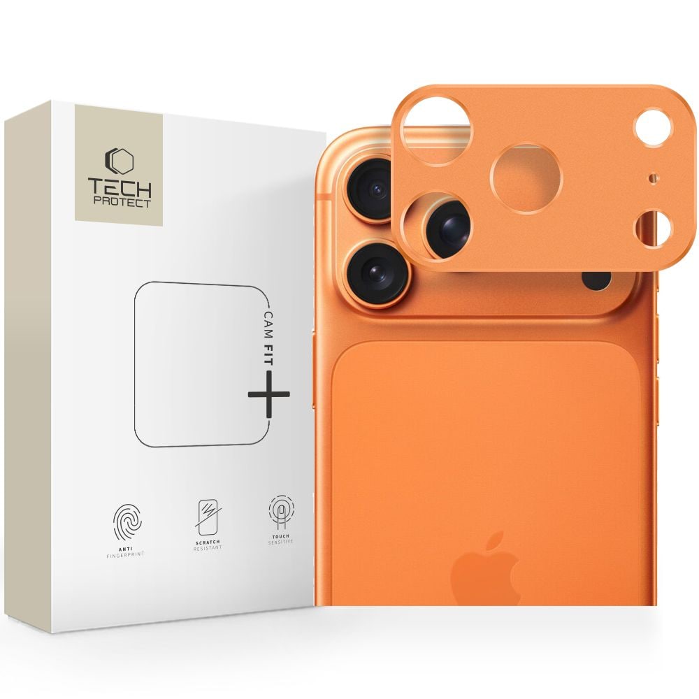 Tech-Protect Camalloy Fit+ kameraskydd för iPhone 17 Pro Max - Orange