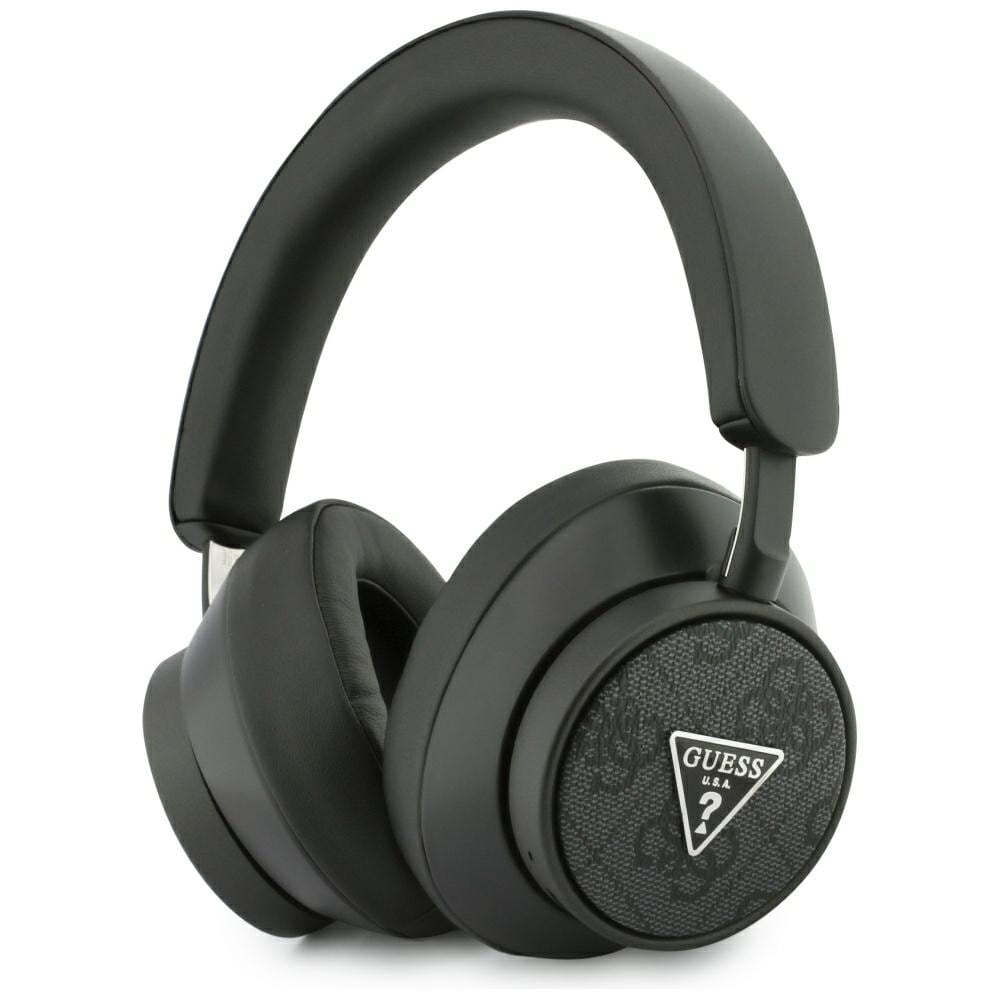 Guess 4G Triangle Logo Bluetooth Over-Ear hörlurar - Svart