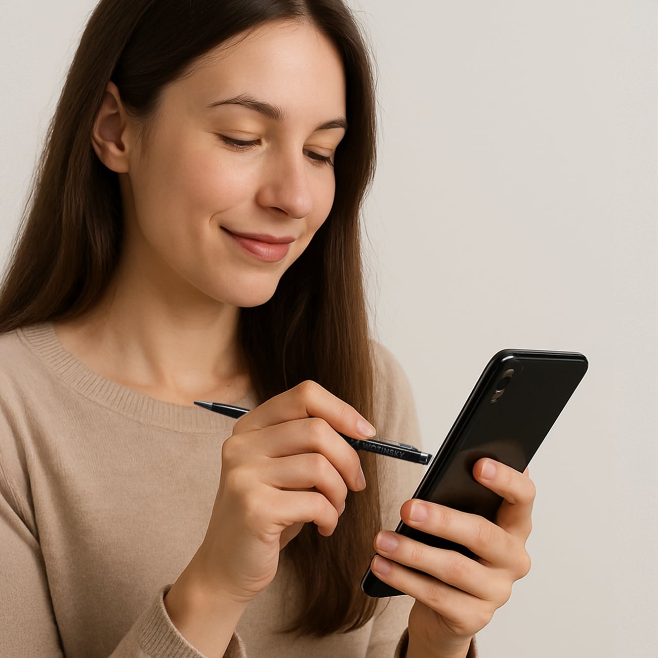 Wozinsky penna stylus för smartphone surfplatta touchskärmar, svart