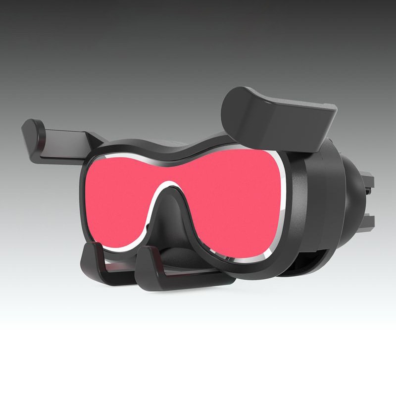 Gravity smartphone bilhållare för luftventil med luftfräschare silver (YC06)