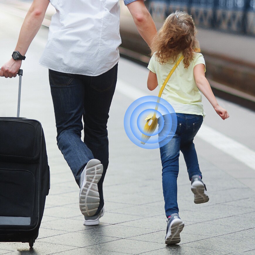 Baseus T2 Pro smart GPS-tracker för barnhandväska nycklar vit (FMTP000002)