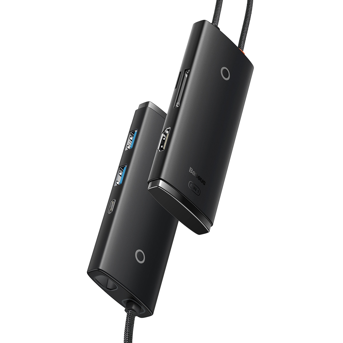 Baseus Lite Series USB Type-C HUB - 2 x USB 3.0 / USB-C / HDMI 1.4 / SD/TF OTG schwarz (WKQX050001)