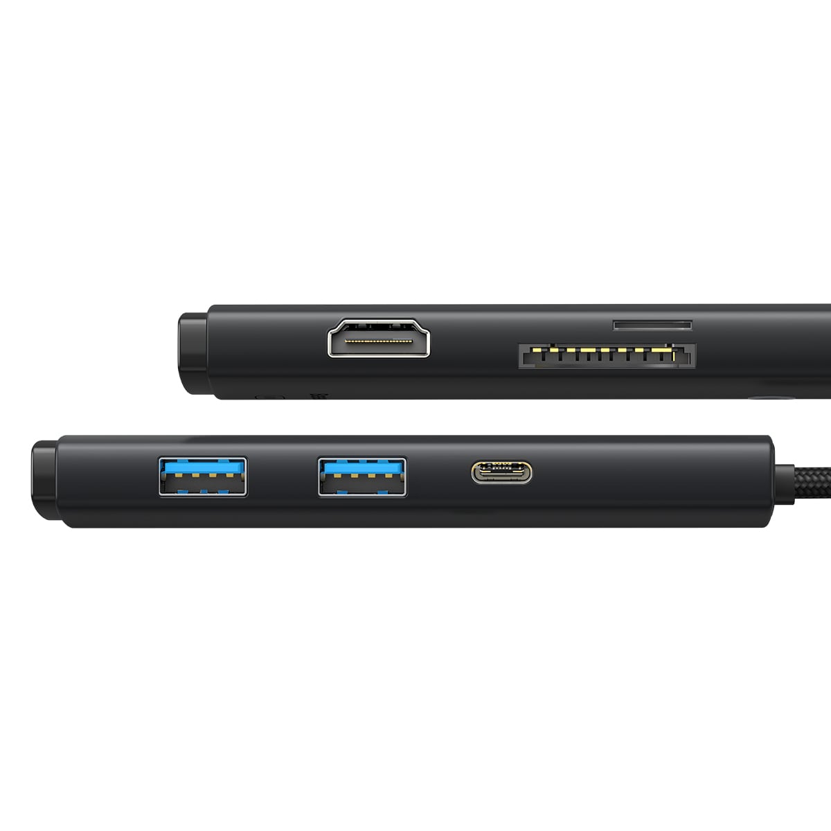 Baseus Lite Series USB Type-C HUB - 2 x USB 3.0 / USB-C / HDMI 1.4 / SD/TF OTG schwarz (WKQX050001)