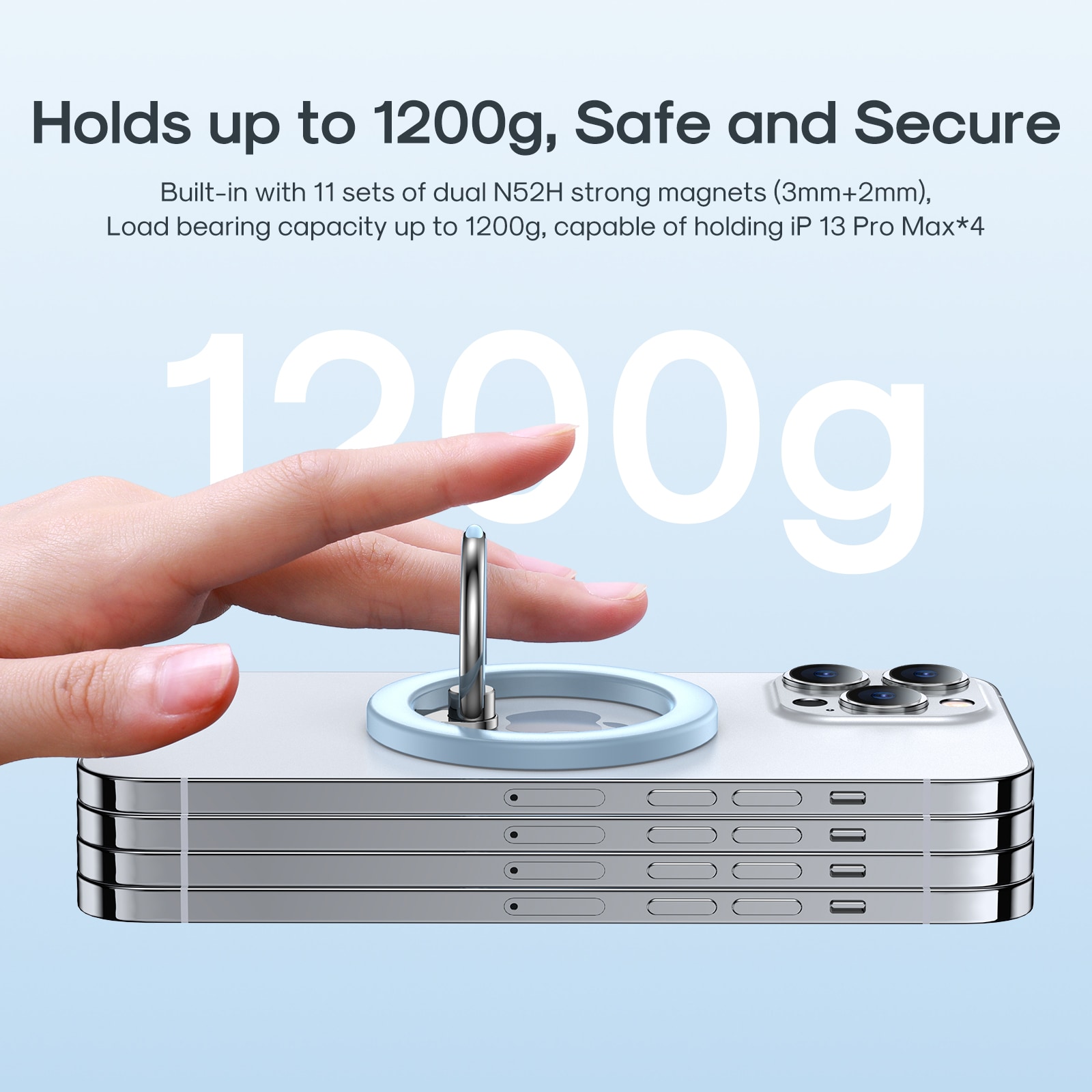 Joyroom JR-Mag-M2 MagSafe magnetisk telefonhållare - blå