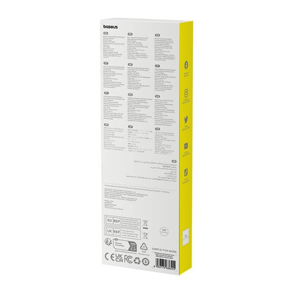 Baseus Smooth Writing 2 pennor med LED-indikator - vit