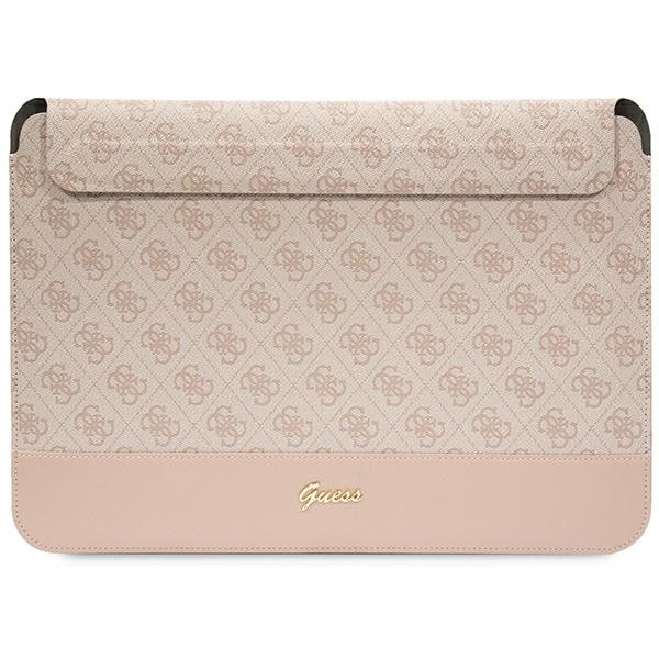 Guess 4G Stripe Metal Logo fodral för en 14" bärbar dator - rosa