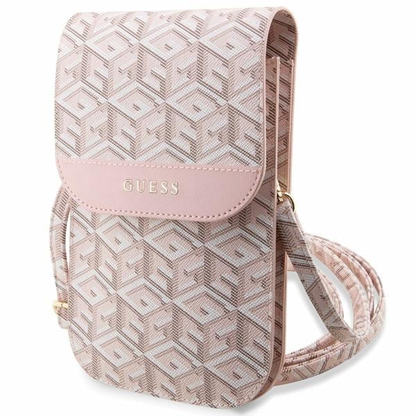 Guess Handväska GUWBHGCFSEP rosa/rosa GCube Stripe