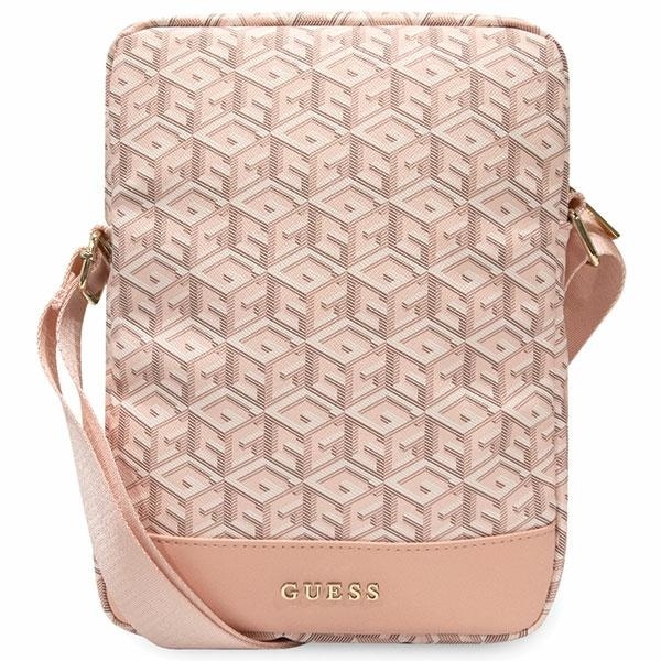 Guess Väska GUTB10HGCFSEP 10" rosa/rosa GCube Stripe Tablet Bag