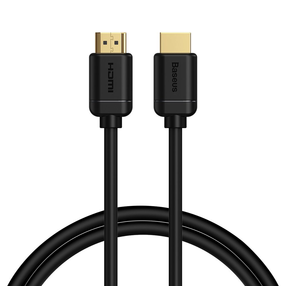 Baseus kabel HDMI 2.0-kabel 4K 60 Hz 3D HDR 18 Gbps 1 m svart (CAKGQ-A01)