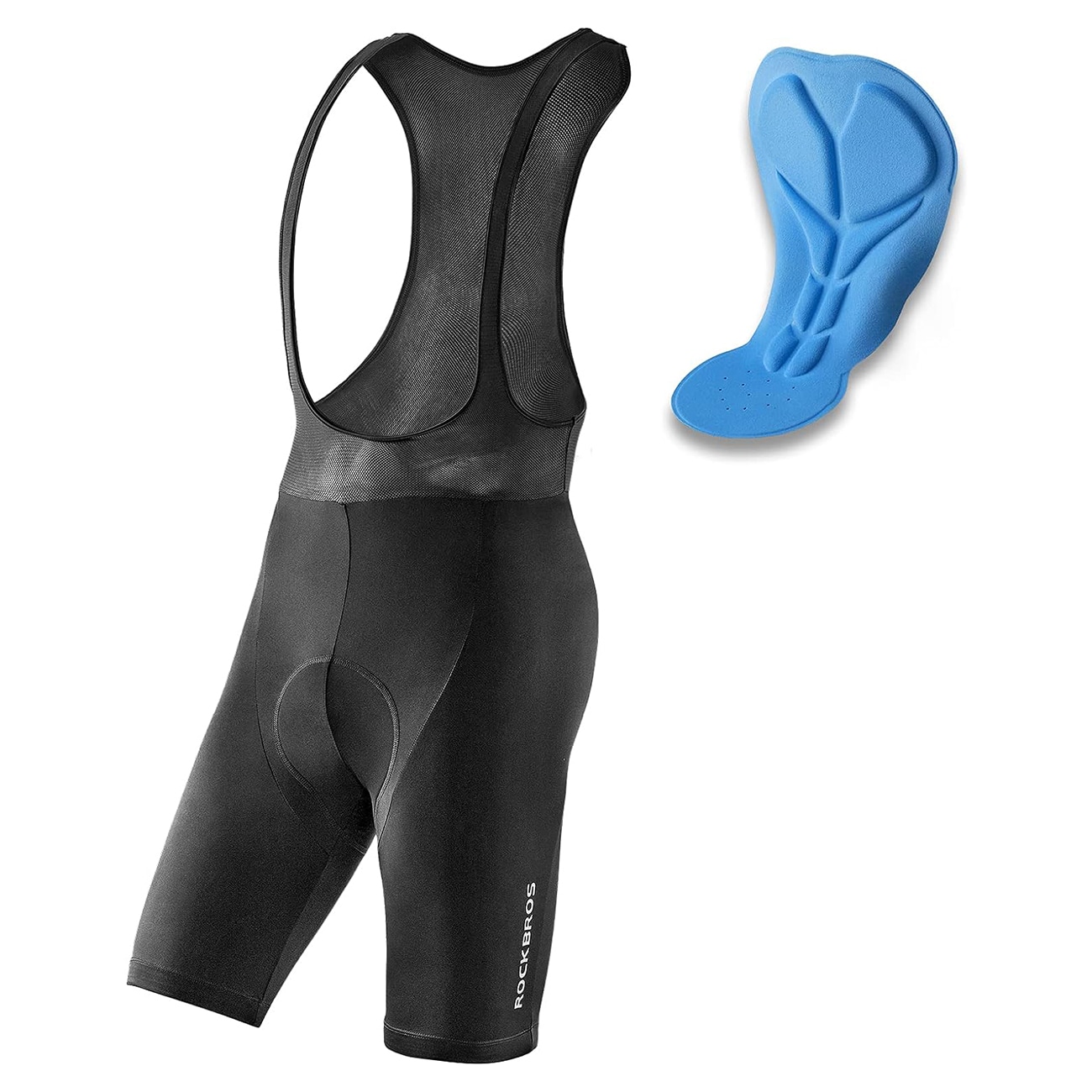 Rockbros RK20024XL bibshorts med XXXXL-insats - svart