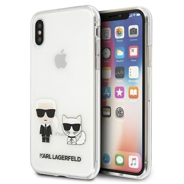 Karl Lagerfeld Karl & Choupette iPhone Xs Max Fodral - Transparent