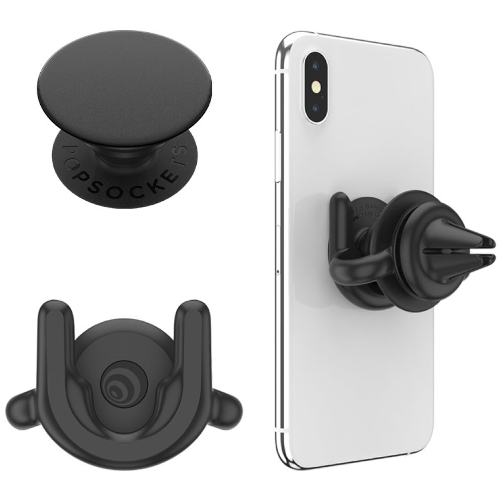Popsockets Car Vent 2 + PopGrip-hållare - Svart