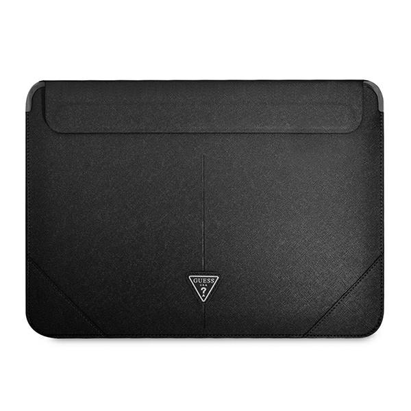 Guess Saffiano Triangle Logo-fodral för en 14" bärbar dator - svart