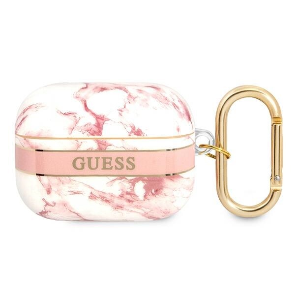 Guess GUAPHCHMAP AirPods Pro-skydd rosa/rosa Marble Strap Collection