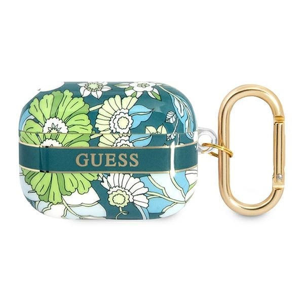 Guess GUAPHHFLN AirPods Pro-skydd grön/grön Flower Strap Collection