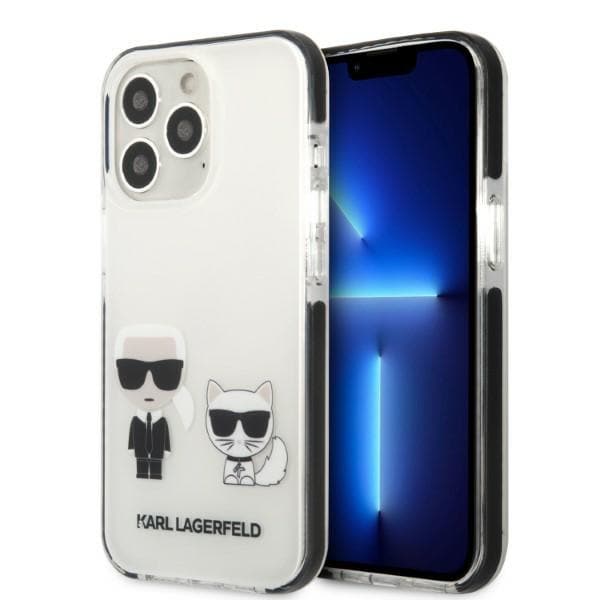 Karl Lagerfeld KLHCP13LTPEKCW iPhone 13 Pro / 13 6,1" hardcase vit/vit Karl&Choupette