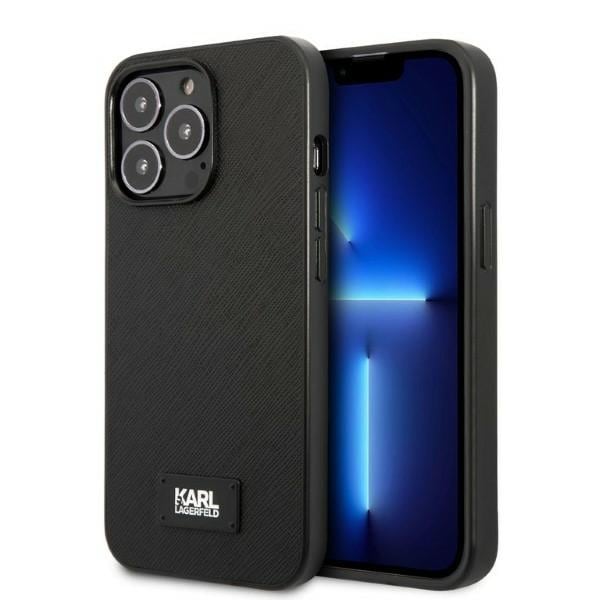 Karl Lagerfeld KLHCP13LSFMP2K iPhone 13 Pro / 13 6,1" hård väska svart/svart Saffiano Plaque
