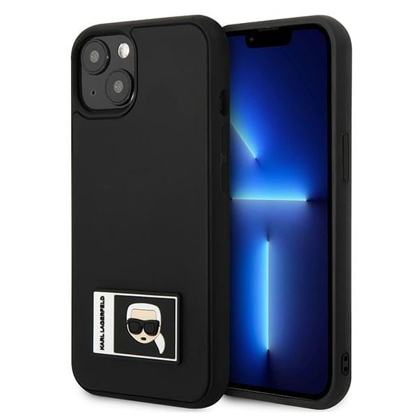 Karl Lagerfeld Ikonik Patch-fodral för iPhone 13 - Svart
