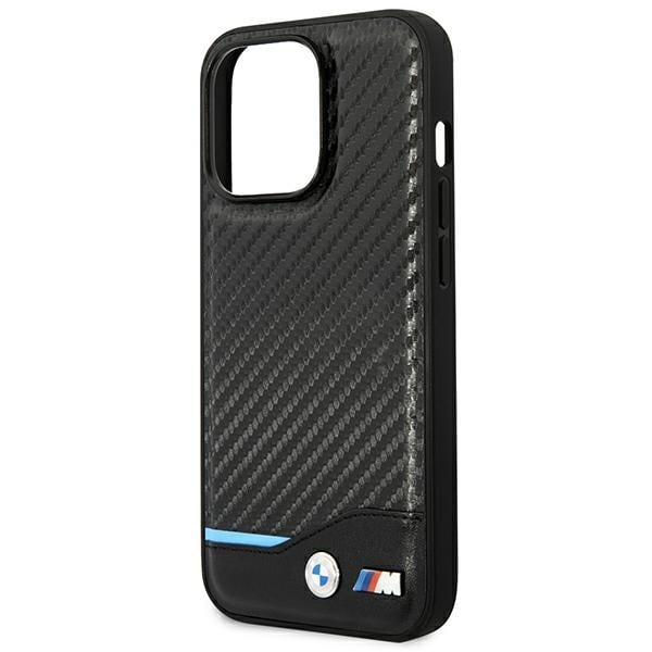 Etui BMW BMHCP14L22NBCK iPhone 14 Pro 6.1 "sort/sort Læder Carbon