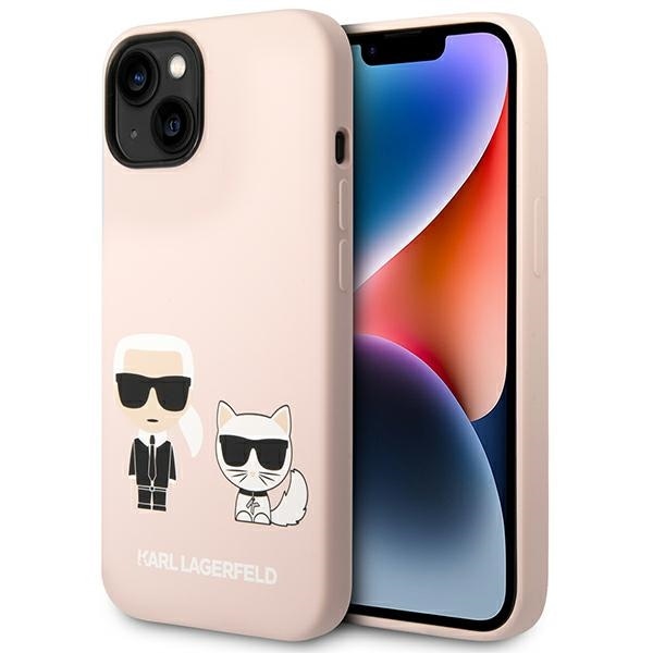 Karl Lagerfeld KLHMP14MSSKCI iPhone 14 Plus 6.7" Hardcase Light Pink / Light Pink Silikon Magsafe