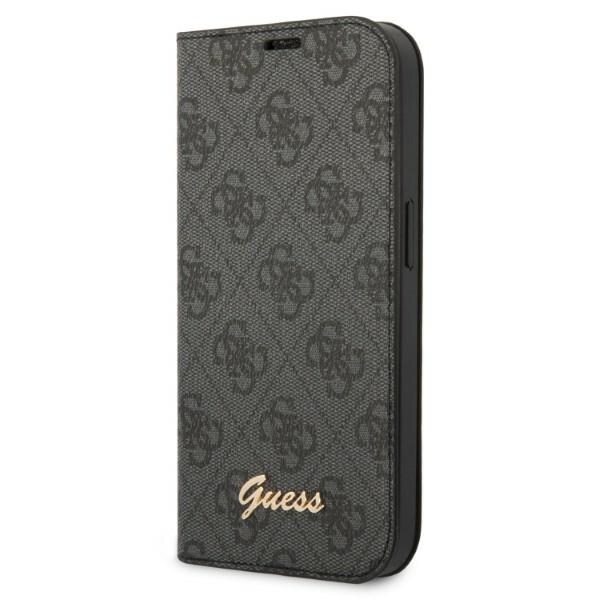Guess GUBKP14SHG4SHK iPhone 14 6.1 "svart / svart bok 4G Vintage Gold Logo