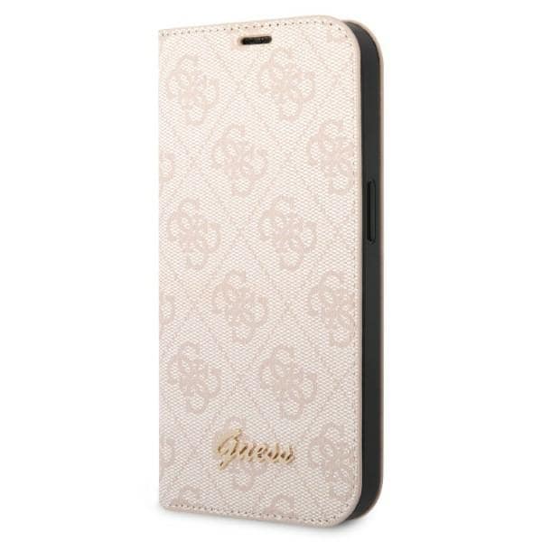 Guess GUBKP14SHG4SHP iPhone 14 6.1 "rosa / rosa bok 4G Vintage Gold Logo